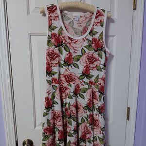 LuLaRoe Nikki dress Size XL Raindrops on Roses